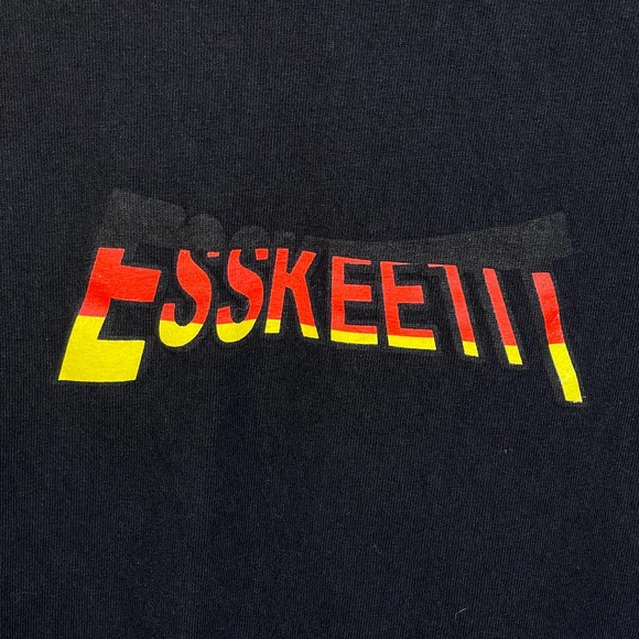Esskeetit Shirt Mens Medium Black Streetwear Short‎ Sleeve - Picture 3 of 7